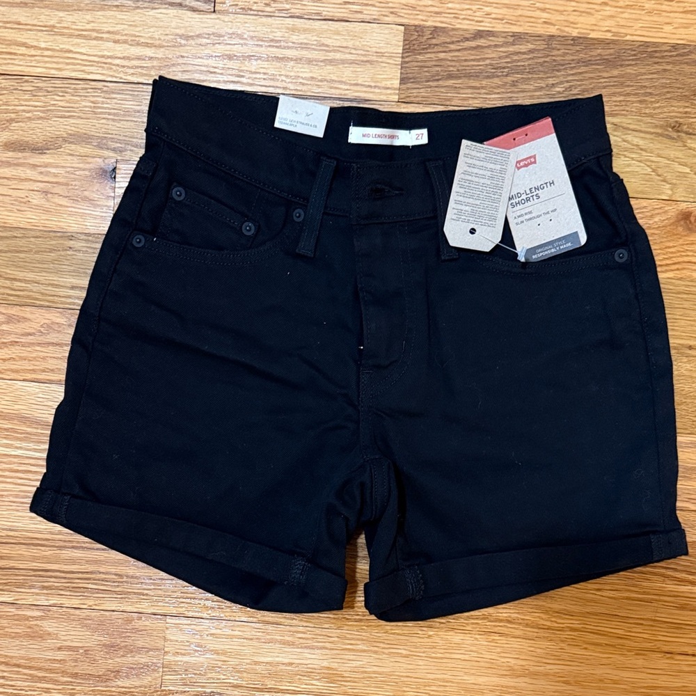 Levi's Women's Black Jean Shorts